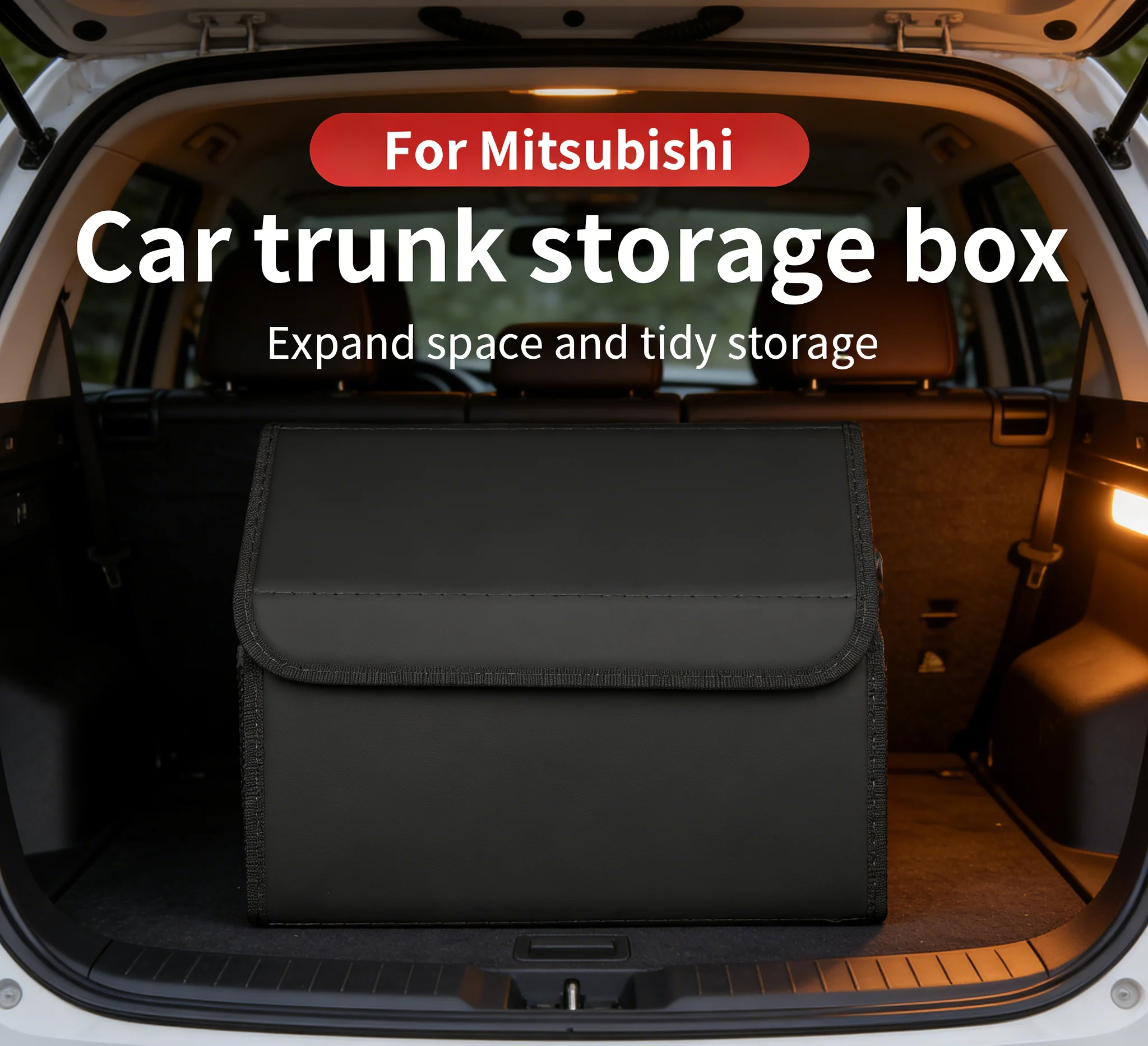 

Multi functional organizing and storage box for car trunk foldable for emergency use For Mitsubishi Colt Delica L200 eK AIRTREK