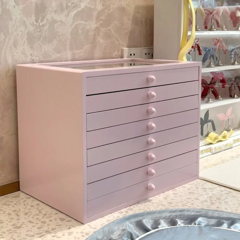 Solid Wood Jewelry Box Large Capacity Multifunctional  Jewelry Box Drawer Modern Minimalist Women Ring Earrings Organizer Cases