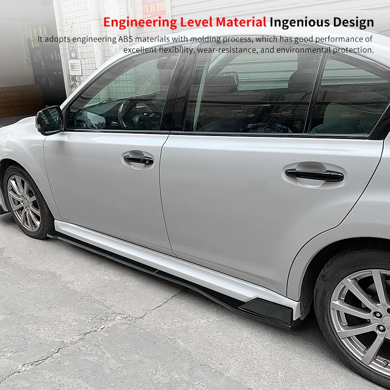 

For Subaru Legacy 2010-2016 High Quality Car Side Skirts Extensions Splitters Bumper Diffuser Spoiler Aprons Auto Accessories