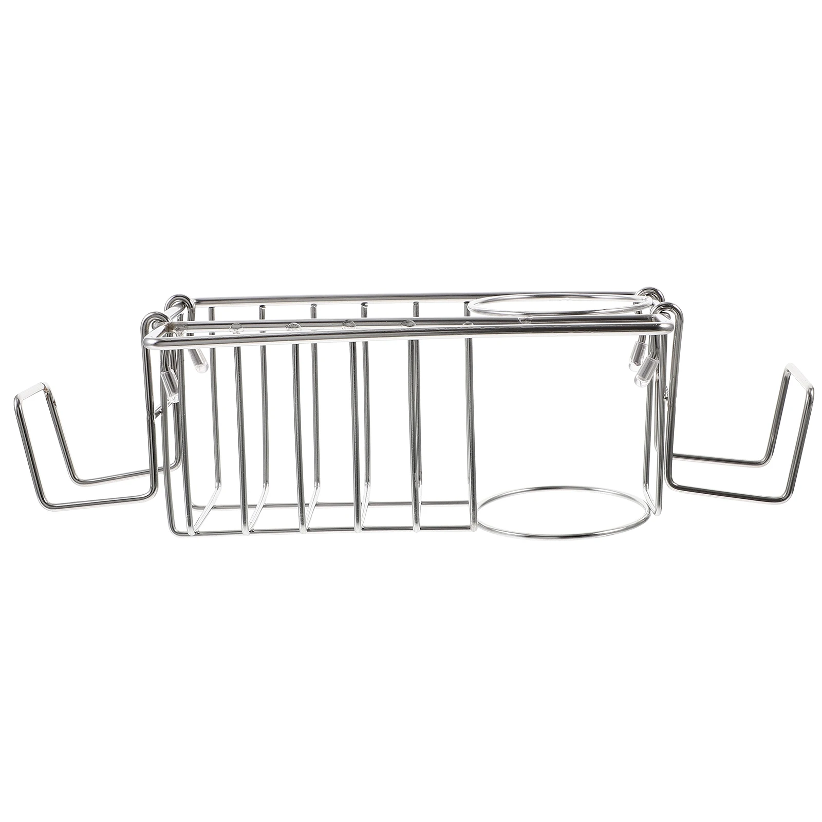 

Drying Storage Basket Kitchen Wall ganizer Silver Stainless Steel Multi Functional Sponge Holder Sink Soap Drainer Rack