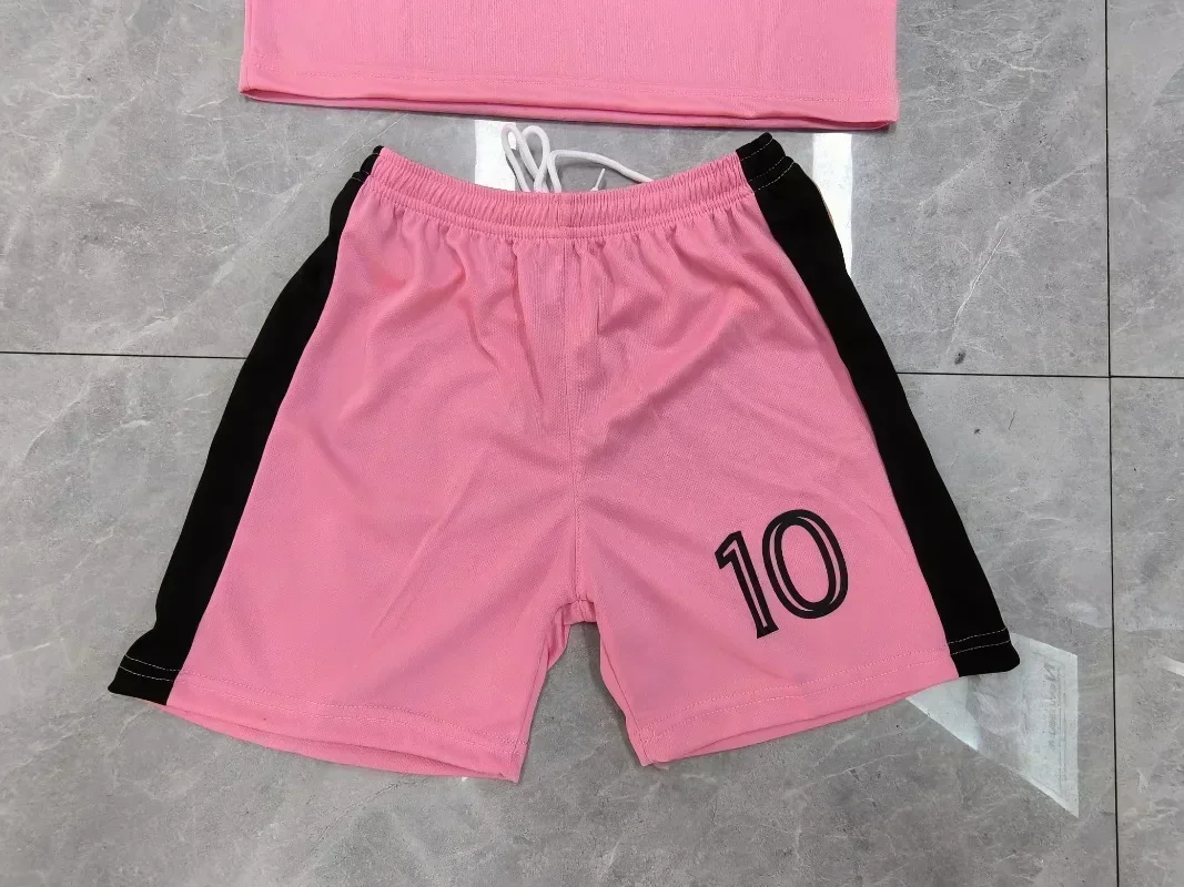 New Children Jersey 3Piece Set T-shirt+shorts+sock Boy Soccer Jerseys#10 Jersey Kids Girl Football Youth Size Jerseys Shirt Gift