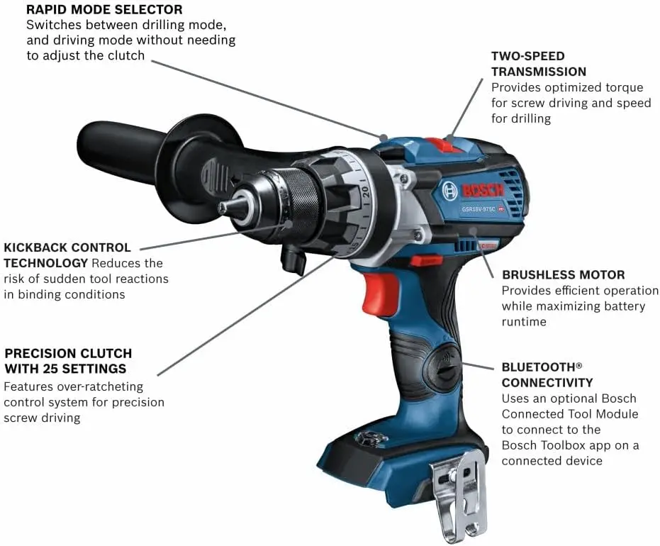 GSR18V-975CN 18V Brushless Connected-Ready 1/2 In. Drill/Driver (Bare Tool)