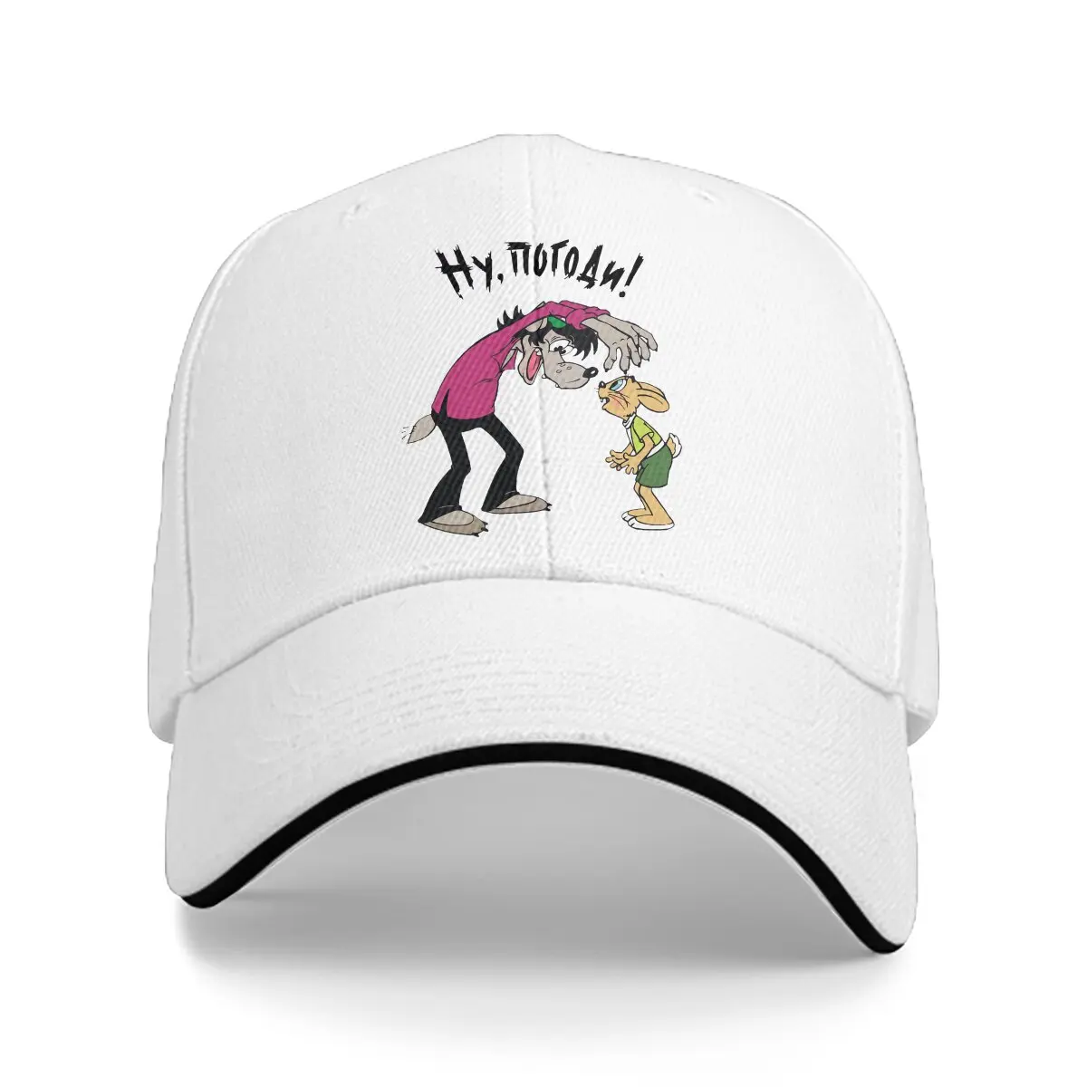 Retro Nu Pogodi Well Just You Wait Anime Multicolor Hat Peaked Women's Cap Personalized Visor Protection Hats