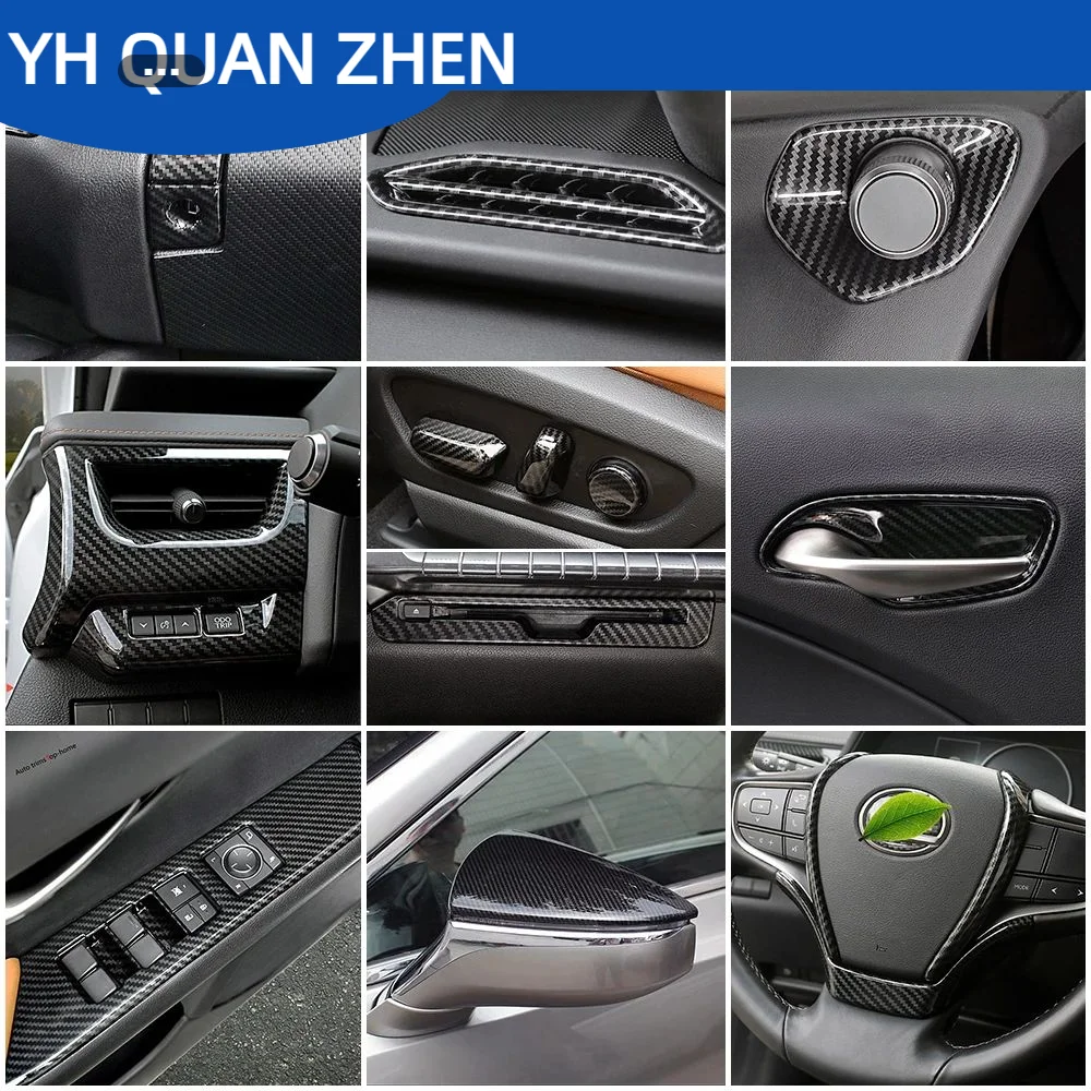For Lexus UX UX200 UX250 2018-2022 Carbon Fiber Color Interior Central Control Modify Frame Cover Trim Exterior Styling Refit Se
