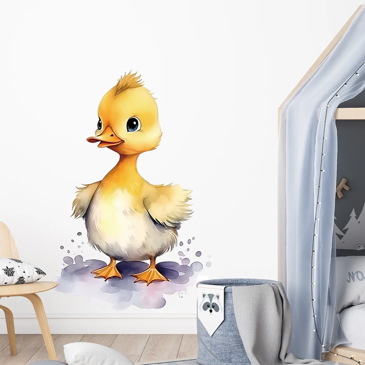 Kids Room Little Duck Wall Decals, Removable Cartoon Duckling Stickers