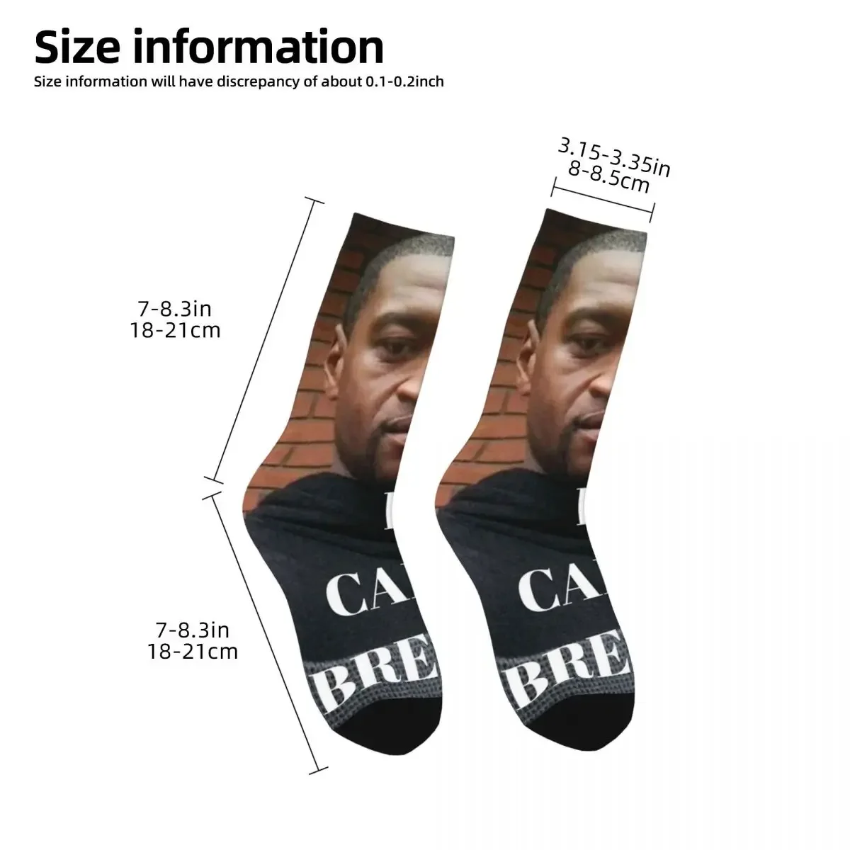 Fashion Men Socks Crazy George Floyd I Can\'t Breathe Sock Hip Hop Graphic Women Socks Spring Summer Autumn Winter