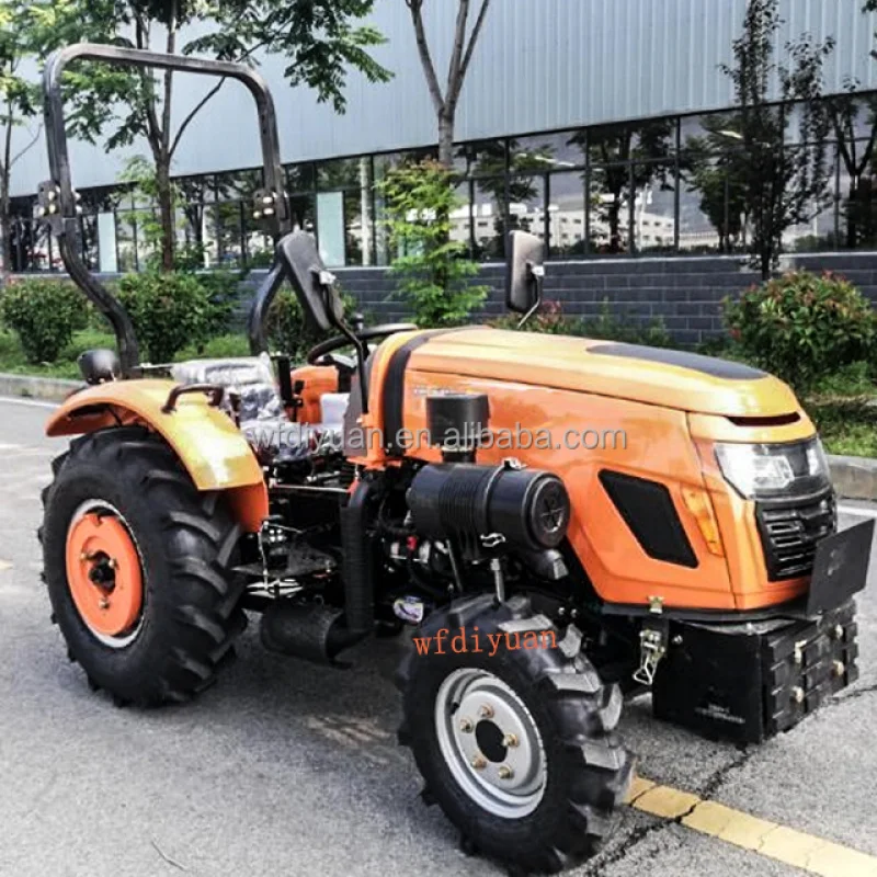 durable：4x4 60hp sunshade farm tractor electric start traktor diesel engine trator