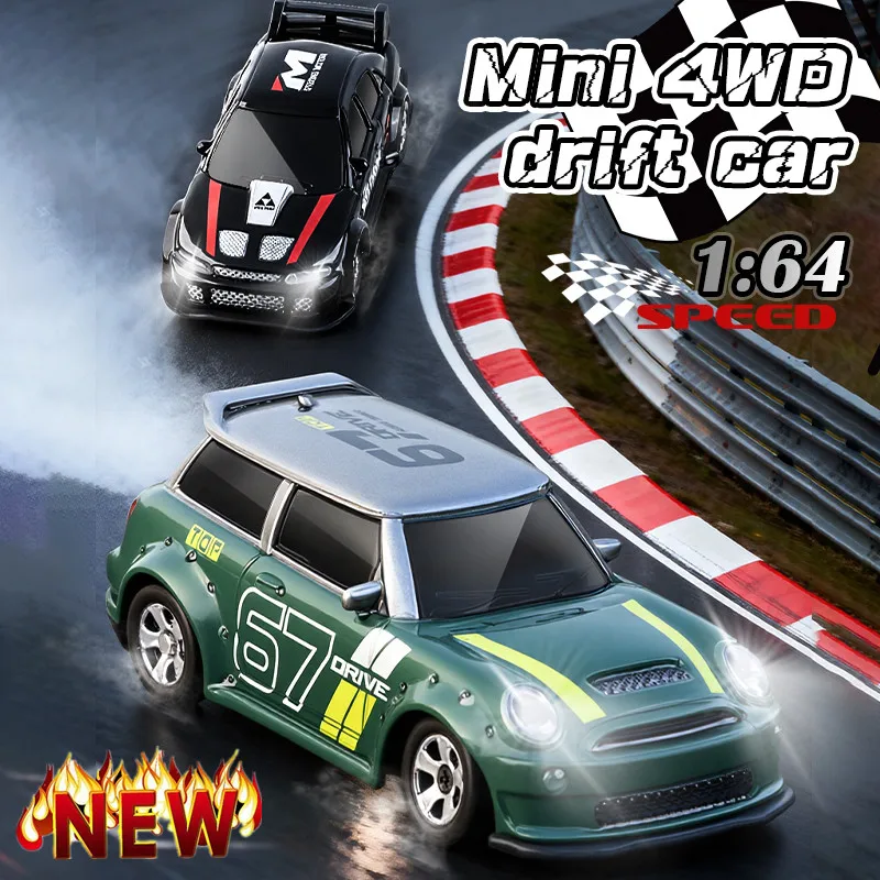 

1:64 Full Proportion 2.4G High speed Drift Rc Car 4WD Mini Drift Car Radio Controlled RTR Electric Toys For Children