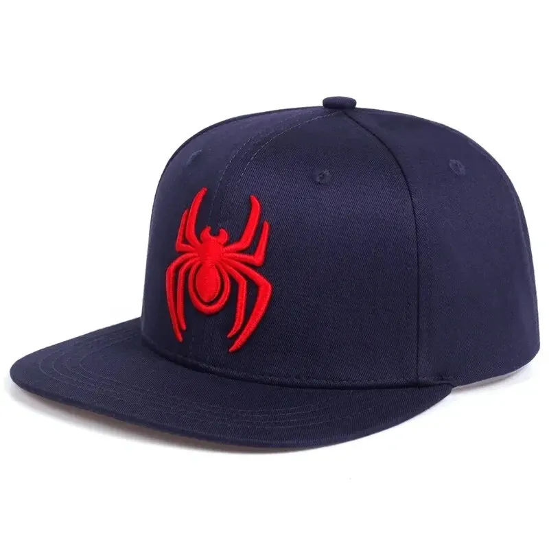 Unisex Spider Embroidery Hip-hop Hats Spring Autumn Outdoor Adjustable Casual Baseball Caps Sunscreen Hat