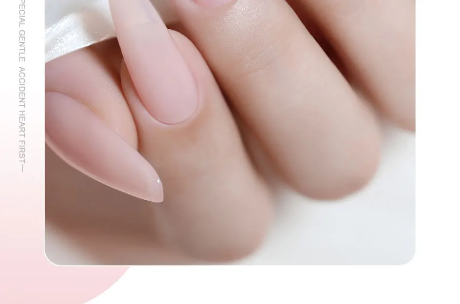 Clou Beaute Transparenter Französischer HEMA TPO FREIER Gel-Nagellack Durchscheinend Nude Rosa Rot Jelly Milchig Weißer Lack Farbige Nagelkunst – Detail 9