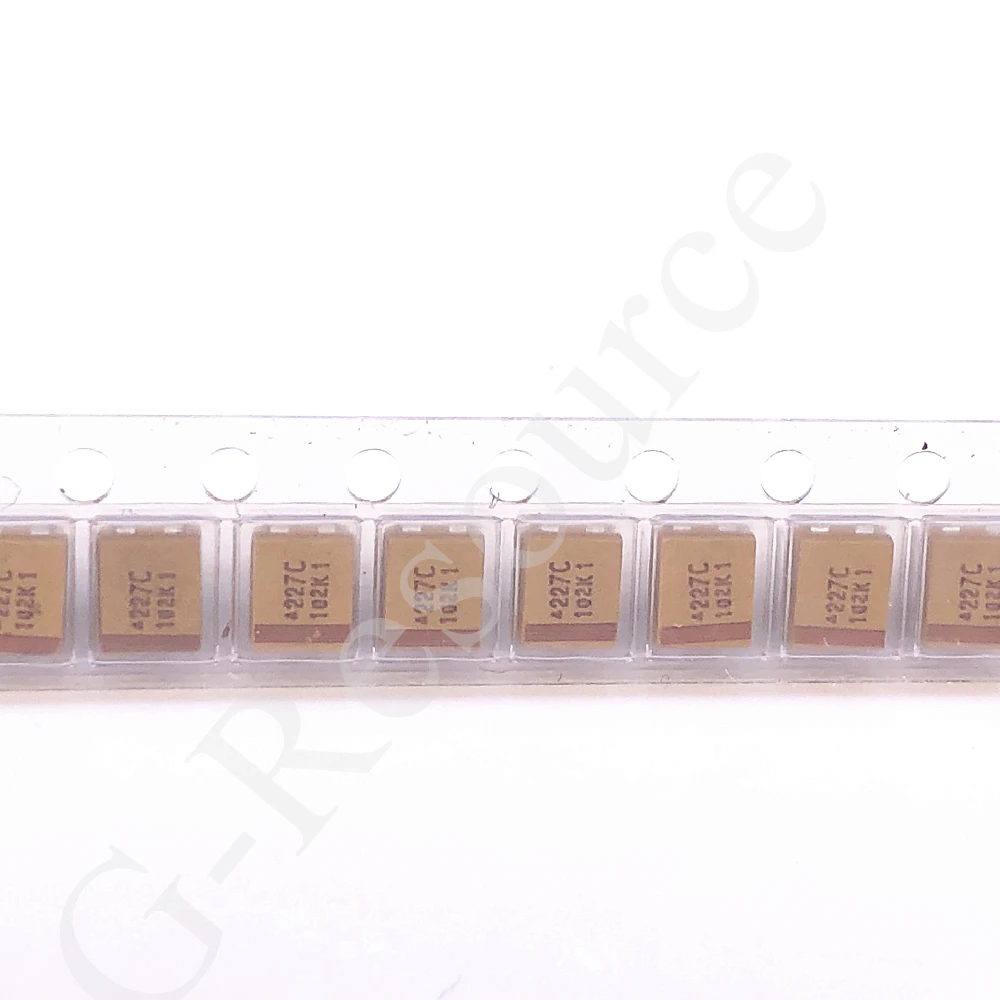 (10pcs) (Marking 227C) 16V 220UF Type B 3528 1210 227C ±10% Tantalum Capacitor