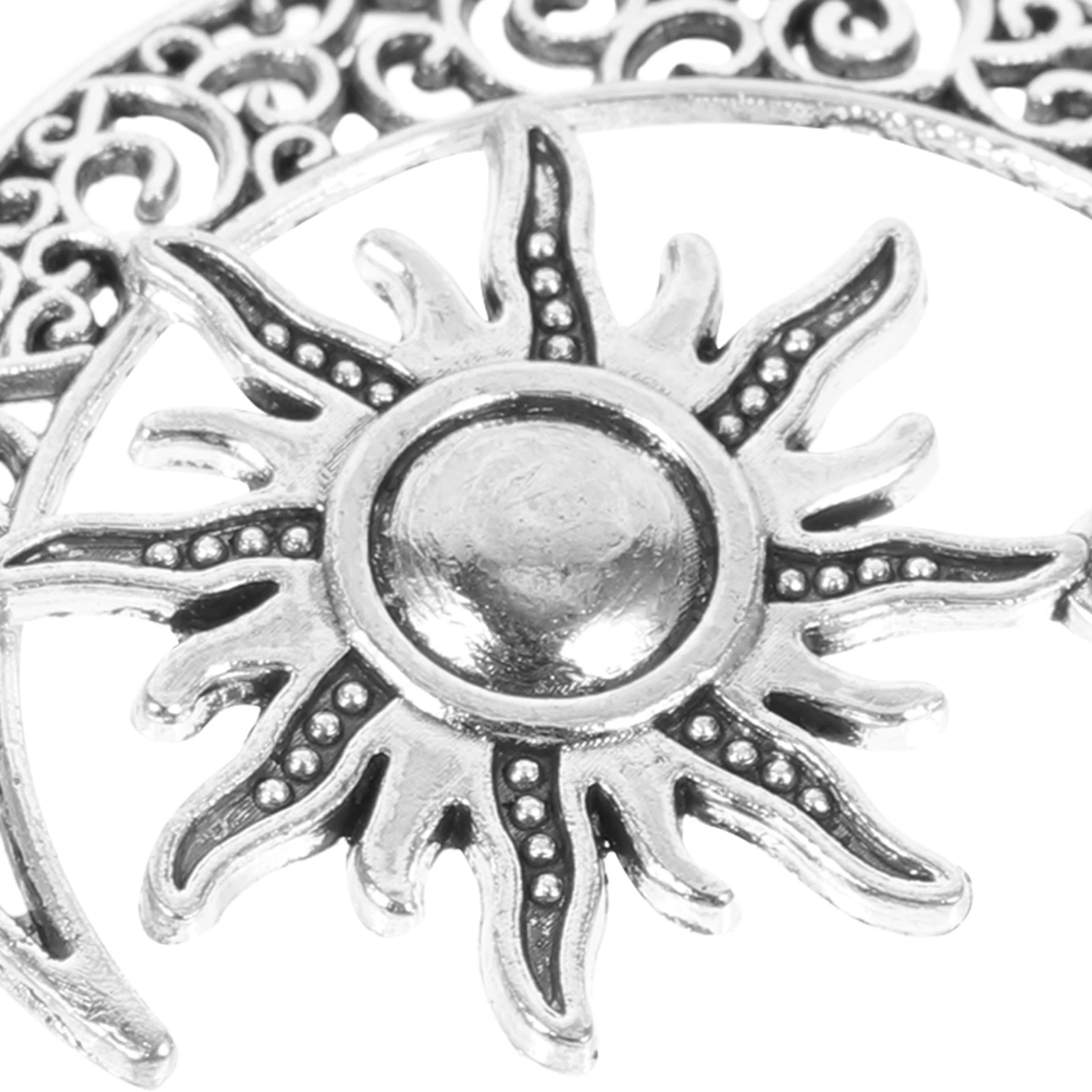 

10 Pcs Moon Sun Pendant Jewelry Charms and Necklace Matching Bulk Accessories for Necklaces