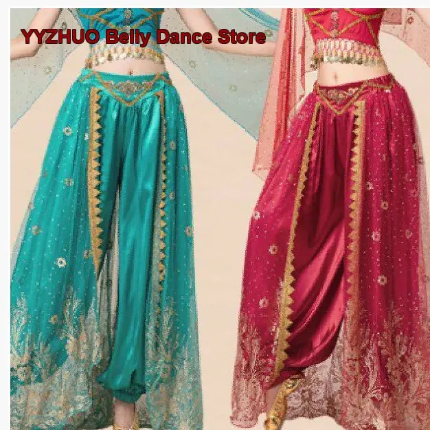 Women's Jasmine Princess Indian Performance Exotic Stage Long-Sleeve Outfit Long Sleeves Adult