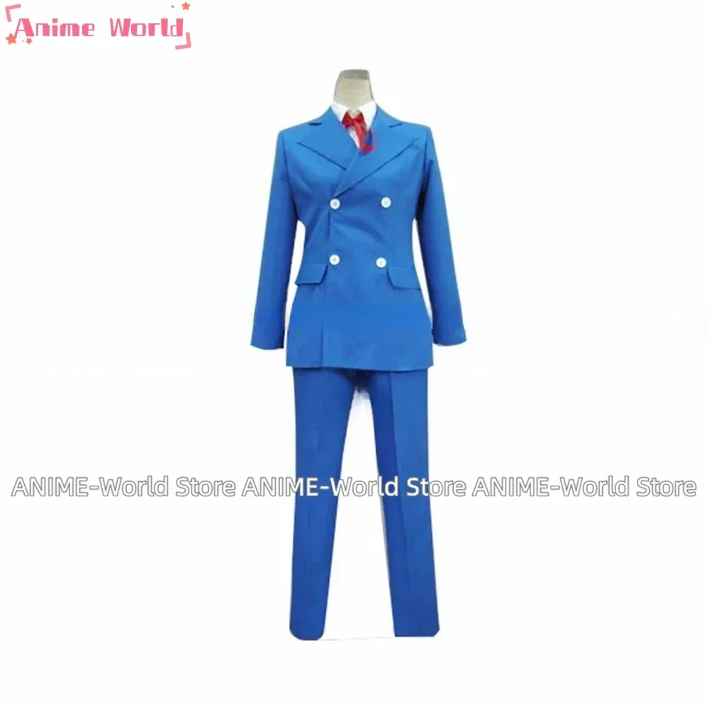 《Custom Size》Kisstyle Fashion Ace Attorney Kristoph Gavin Blue Uniform COS Clothing Cosplay Costume