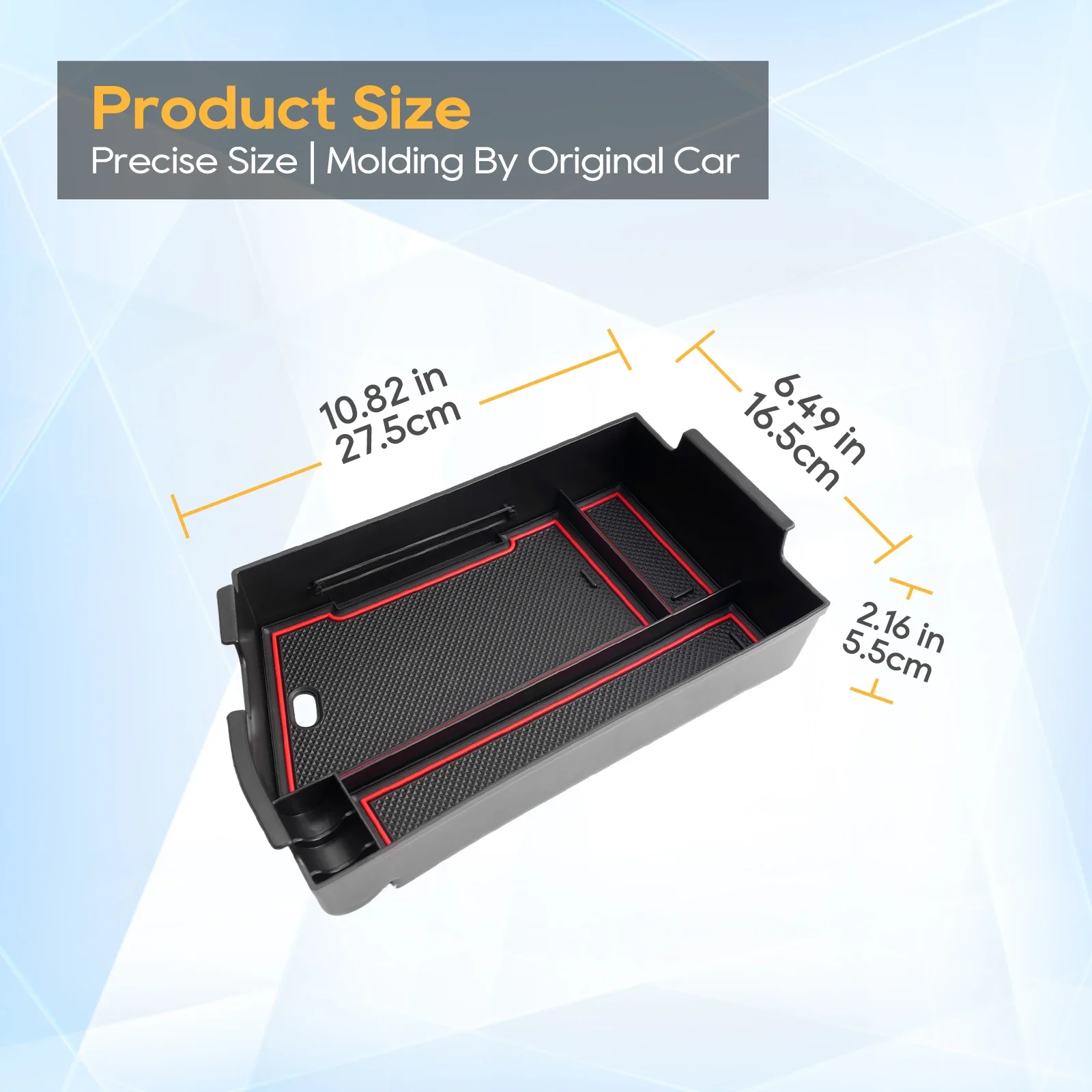 صندوق تخزين مسند ذراع السيارة لشركة هيونداي سوناتا 2024 2025 حاوية التحكم المركزي ملحقات السيارات الداخلية هيونداي سوناتا #5