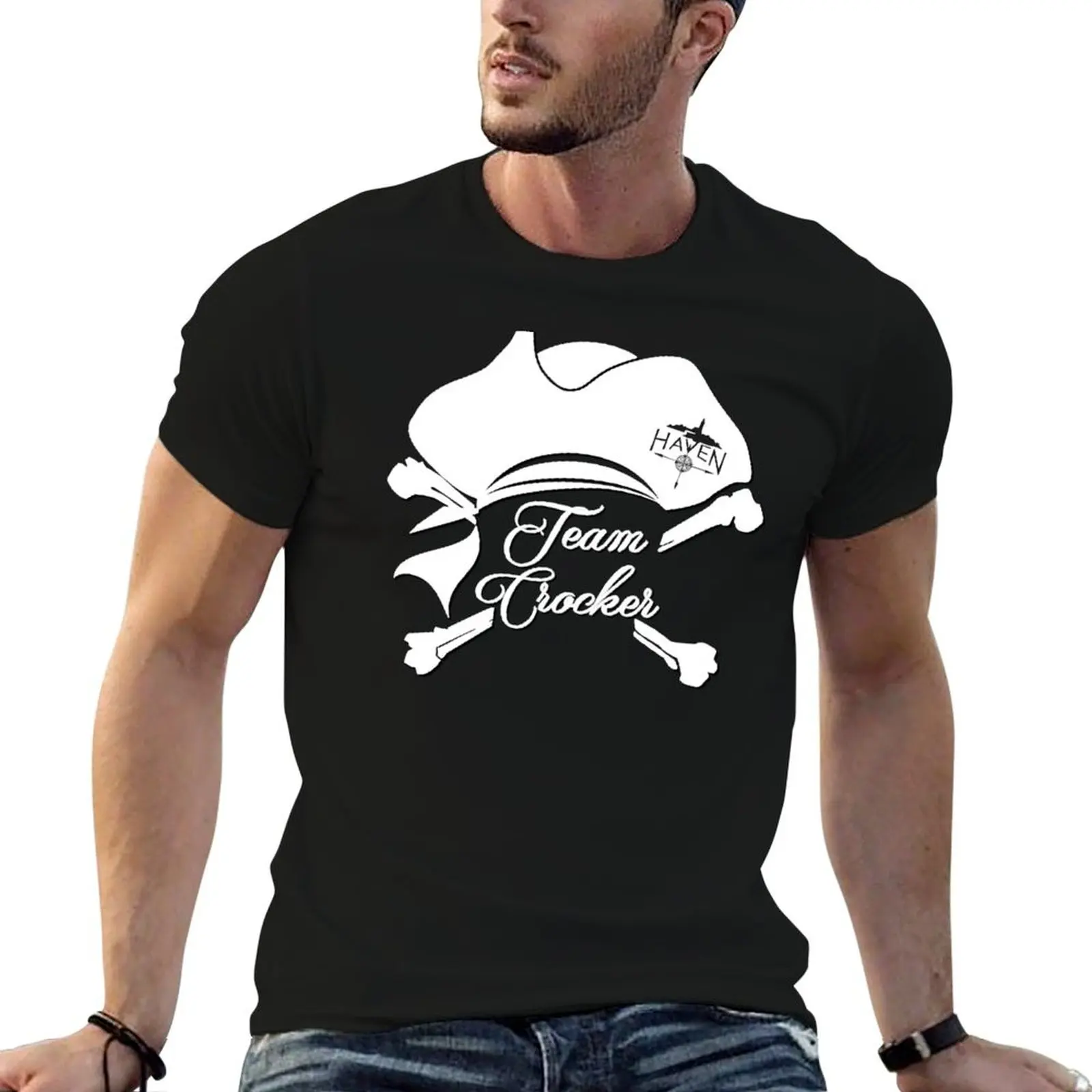 

shirts man for T-Shirt men pack Haven Team shirts for White man Logo Crocker Pirate Hat t g t white