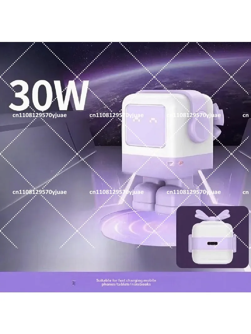 30W GaN Fast Charger Block USB C Wall Charger Compatible with Android Phone Laptop Charging Station