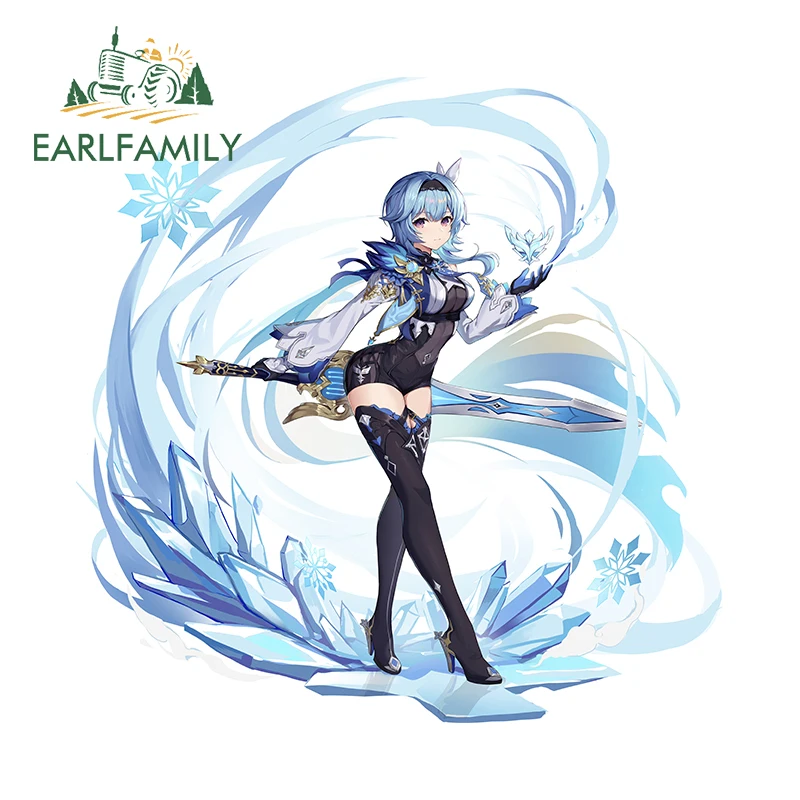 

EARLFAMILY Eula Car Sticker Car Accessories Decal Scratch-Proof Vinyl Bumper Rearview Mirror Personality Surfboard Graphics