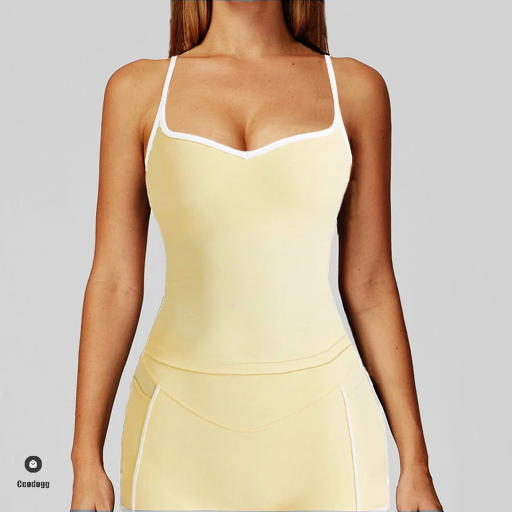 

Women Clothes Breathable Sports Bra Absorb Sweat Shockproof Padded Gym Running Fitness Blocking Yoga Bra Sports Underwear XP03