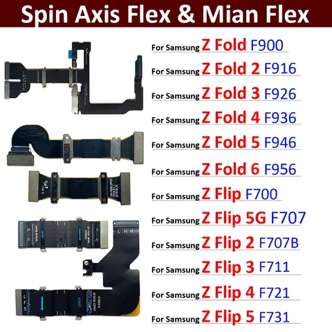 New Spin Axis Flex For Samsung Z Fold 1 2 3 4 5 6 MainBoard