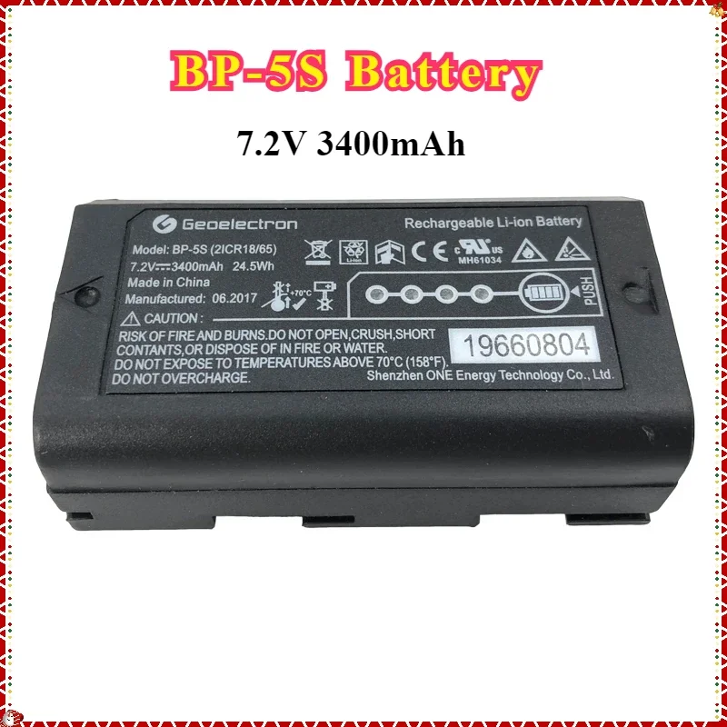 BP-5S Battery 7.2V 3400mAh for South Unistrong Stonex X11 Data Controlle FOIF A90 STONEX P9-G STONEX P9-II S6 S9