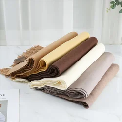 2024 New Imitation Cashmere Thickened Warm Solid Scarf Winter for Men Women Shawl Fashion Neck Bib Long Scarves Headband Muffler