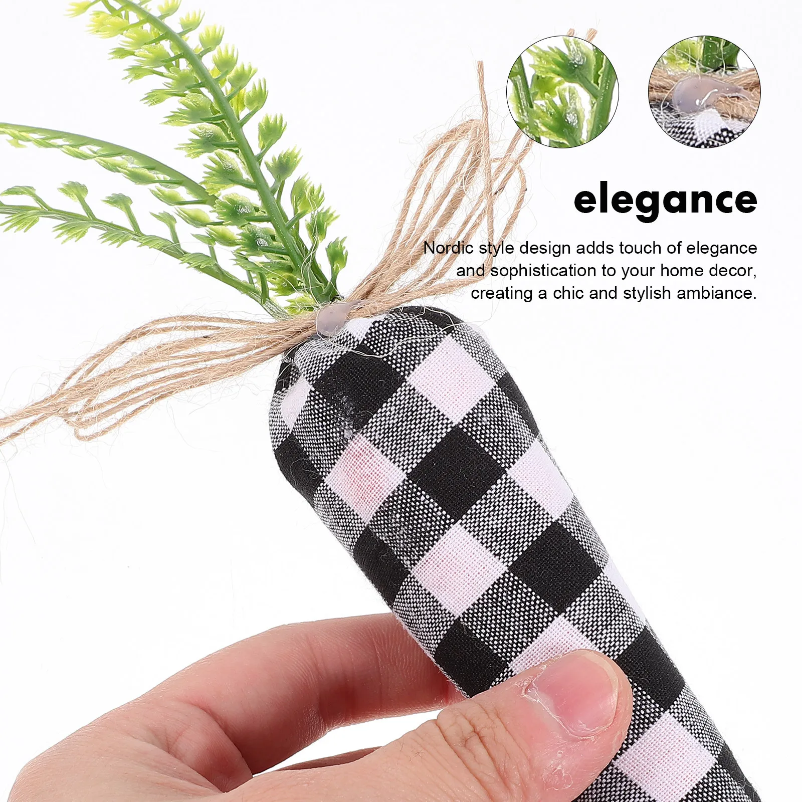 

Easter Carrot Simulation Carrot for Wall Hanging Nordic Style Home Decor Festive Ornament Party Supplies