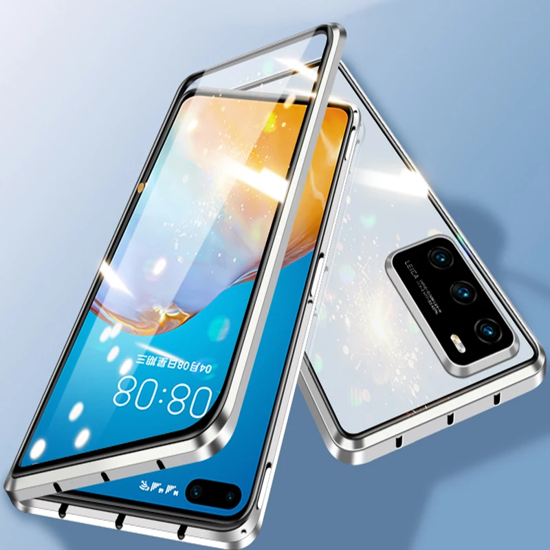 Double Side 360 All-Inclusive Lens Magnetic Glass Cover For Xiaomi Mi 11 Pro Mi 11 Lite Mi 11 Ultra Mi 11i Protective Phone Case