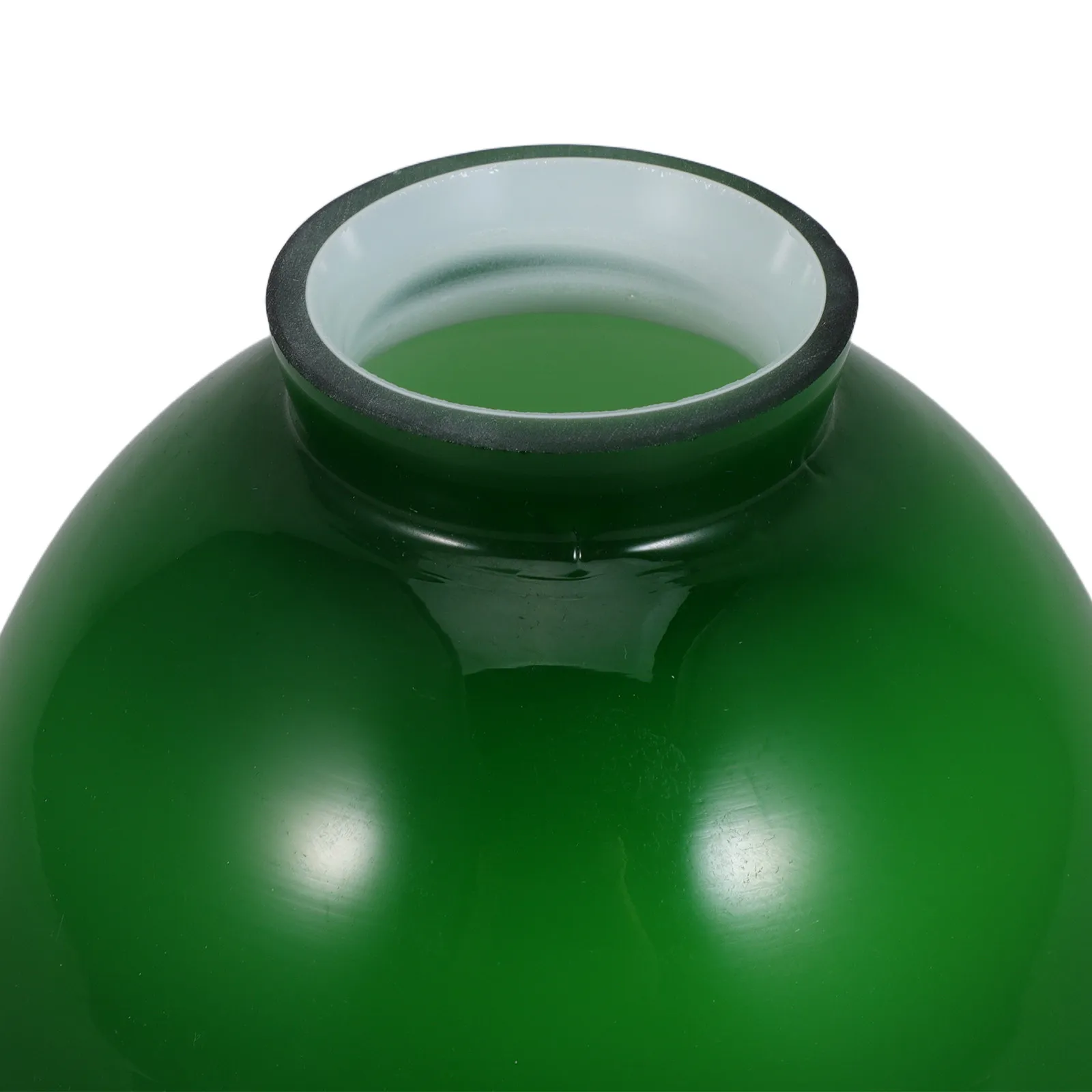 Vintage Green Glass Pendant Light Shade Bell Dome Design Wide Brim Ceiling Lampshade Replacement for Chandelier Dining Kitchen