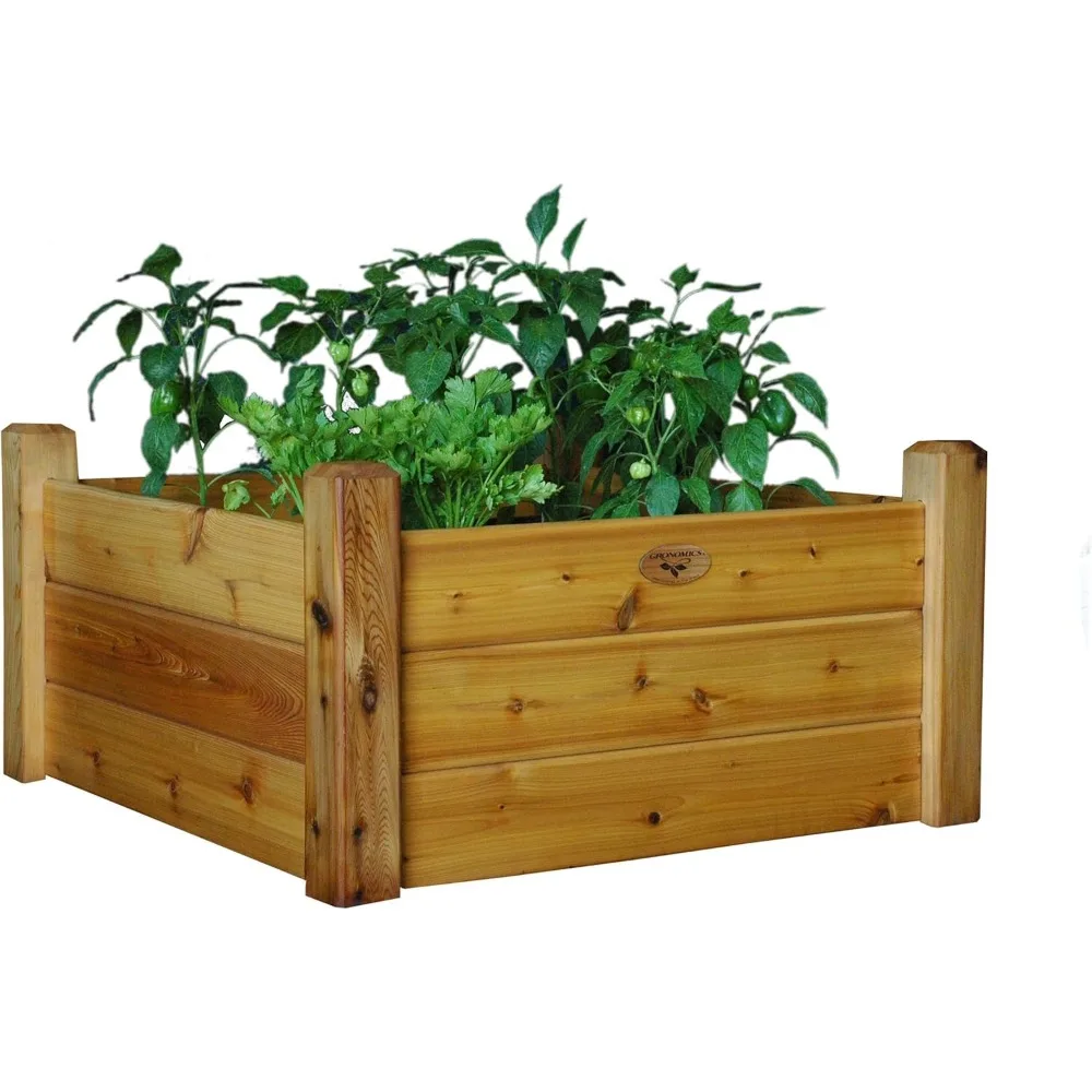 Gronomis RGBT 34-95 34-Inch kali 95-Inch kali 19-Inch Raised Garden Bed, Belum Selesai