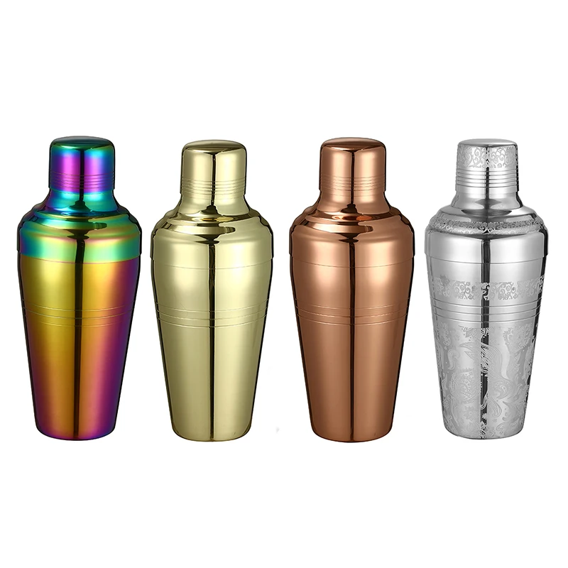 Stainless Steel 510ml 17oz Cocktail Shakers Cobbler Shaker