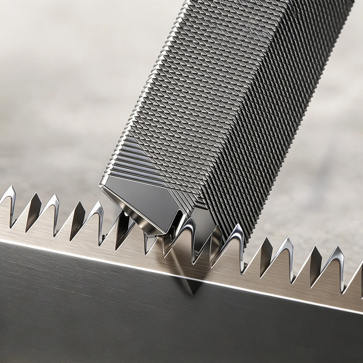 6 Zoll Diamant-Dreieck-Sägefeile aus Lagerstahl, Holzraspel zum Schärfen von Sägeblättern, Holzbearbeitungs- und Metallwerkzeuge, Garten- und Schnitzwerkzeuge – Detail 5