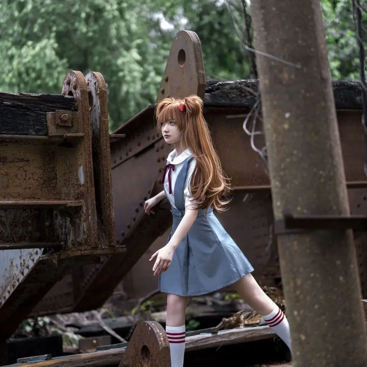 2026 إيفا القرن الجديد أنيمي تأثيري orm تنورة ضباب الأزرق المدرسة orm الدكتور للنساء المحارب زي Jk طالب الزي #5