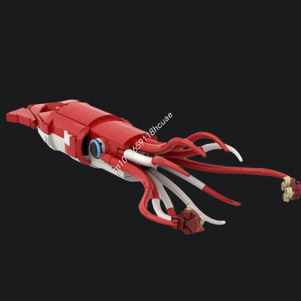 

228pcs MOC Giant Squid Building Blocks Construction Christmas toy Gift DIY Assemble creative idea Education Brick Children