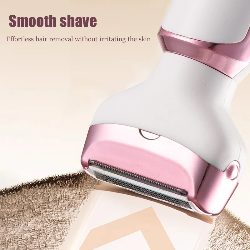 4-in-1 Elektrisches Haarentfernungsgerät, USB-Aufladung Damen-Augenbrauentrimmer, Nasenhaar-Unterarm-Beinhaar-Trimmer, Bikini-Rasierer – Detail 7
