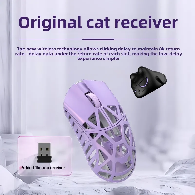 Custom WLMouse Beast X Mini Pro Magnesium Alloy Lightweight Wireless Gaming Mouse 8K PAW3950HS 30000DPI Fast Response Gift