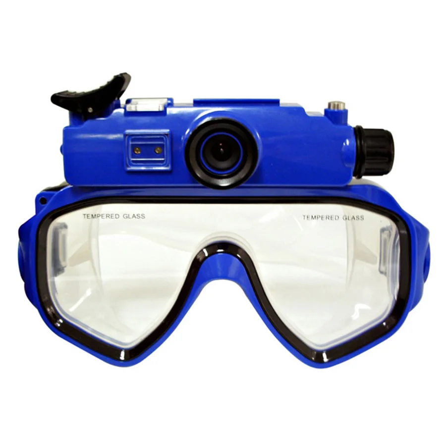 HD720P Scuba Digital Video Diving Mask With Rechargeable Lithium Battery