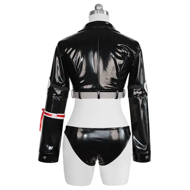 

Аниме Нико Робин Miss Allsunday Косплей Костюм Egghead Island Fantasy Парик Черное пальто из искусственной кожи Шорты Женский сексуальный карнавальный костюм для вечеринки