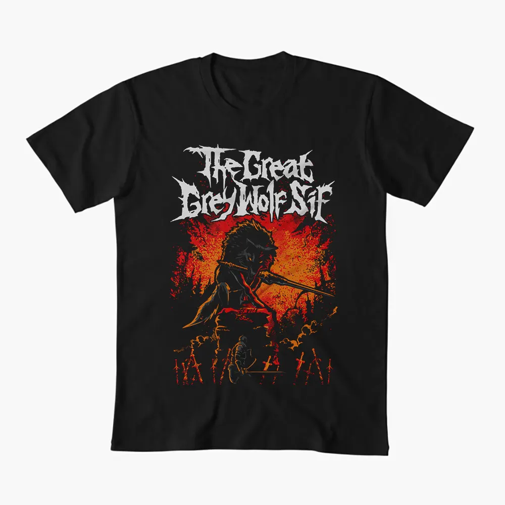 Wolf Knight Artorias The Abysswalker Gift T-shirt 0604 Dark Souls Graphic clothes Retro Bloodborne Game Tee US size Tops S-6XL