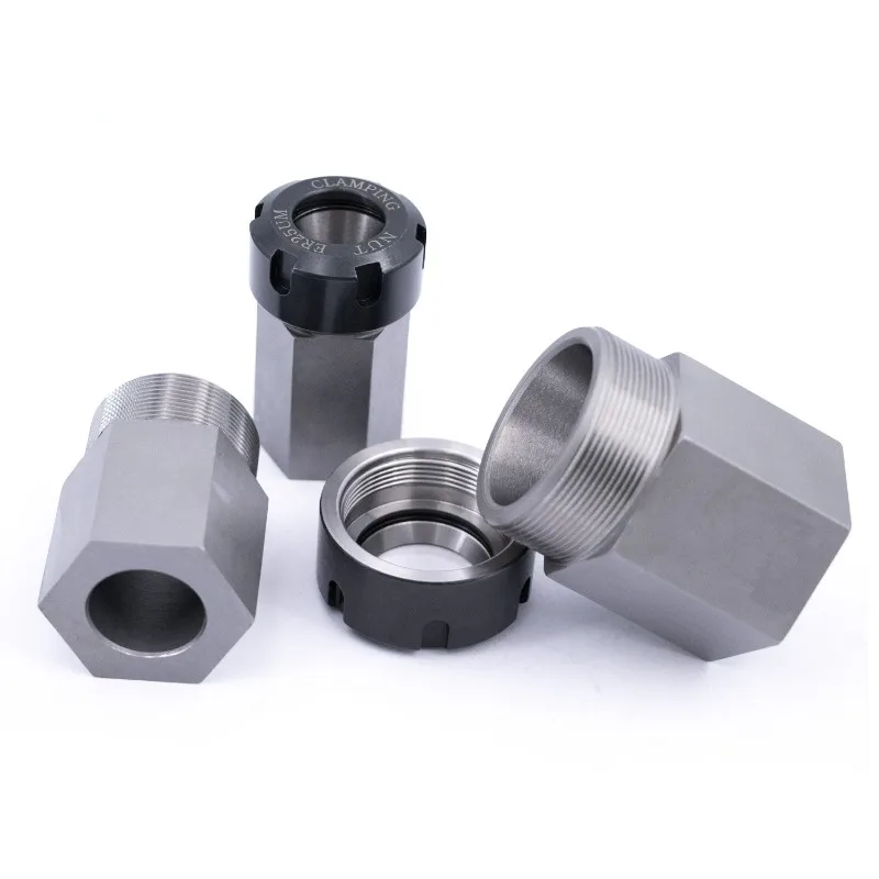 High quality Square ER25 ER32 ER40 Block Hard Steel Hex ER Collet Chuck Seat For CNC Lathe Engraving Cutting Machine Tool holder