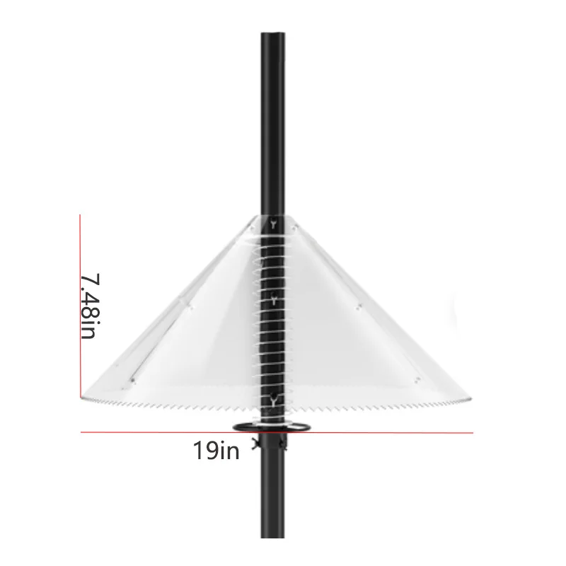1 Pack Squirrel Baffle for Bird Feeder Pole 19