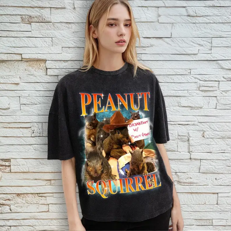 Justice for Peanut Bootleg Vintage Tee, Justice For Peanut Tee, Peanut The Squirrel, Squirrel Lover T-shirt