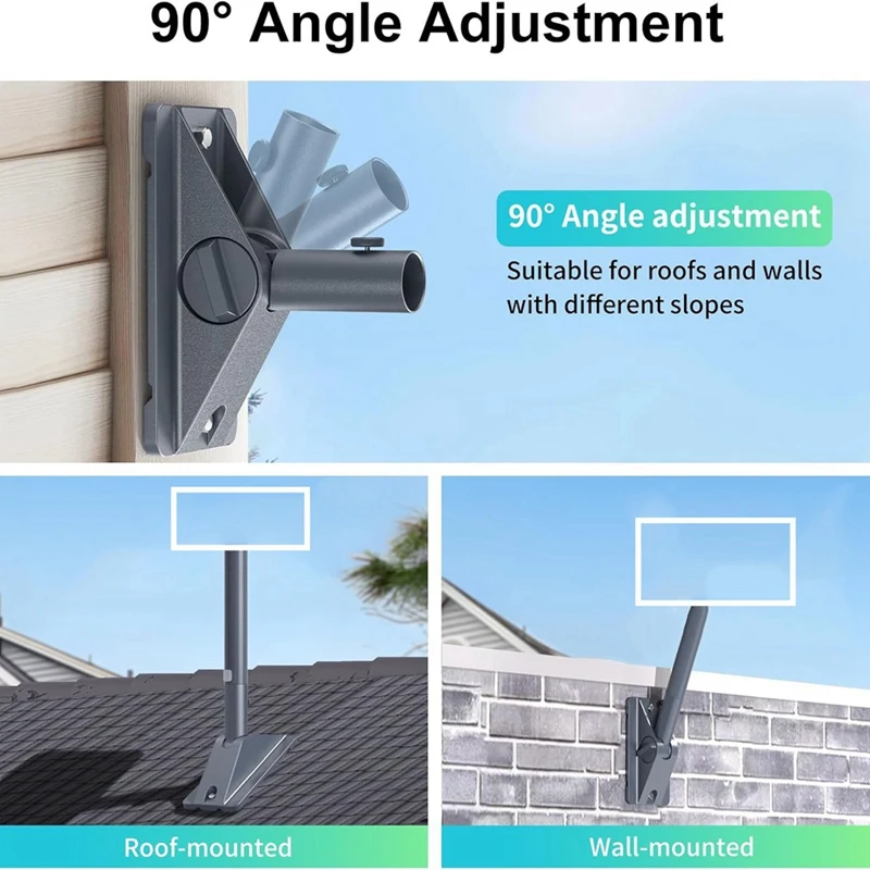 Hoek verstelbare dakmontagebeugel Mount Adapter voor Starlink Gen2 voor Starlink V2-antenne