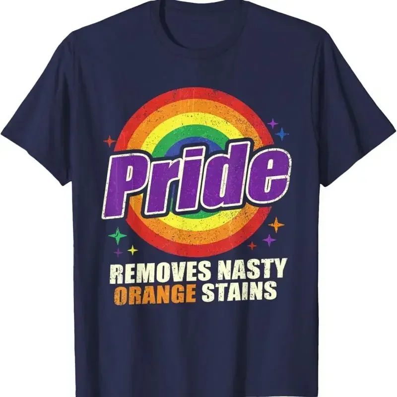 Funny Pride Removes Nasty Orange Stains Retro Lgbt T Shirt