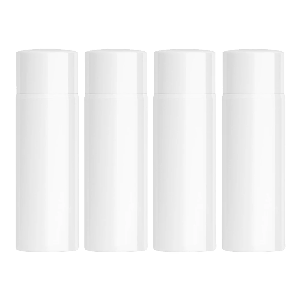 

4pcs 30Ml Airless Pump Bottles Reusable Dispenser For Foundation Serum Cream Moisturizer Travel Essential Plastic Press