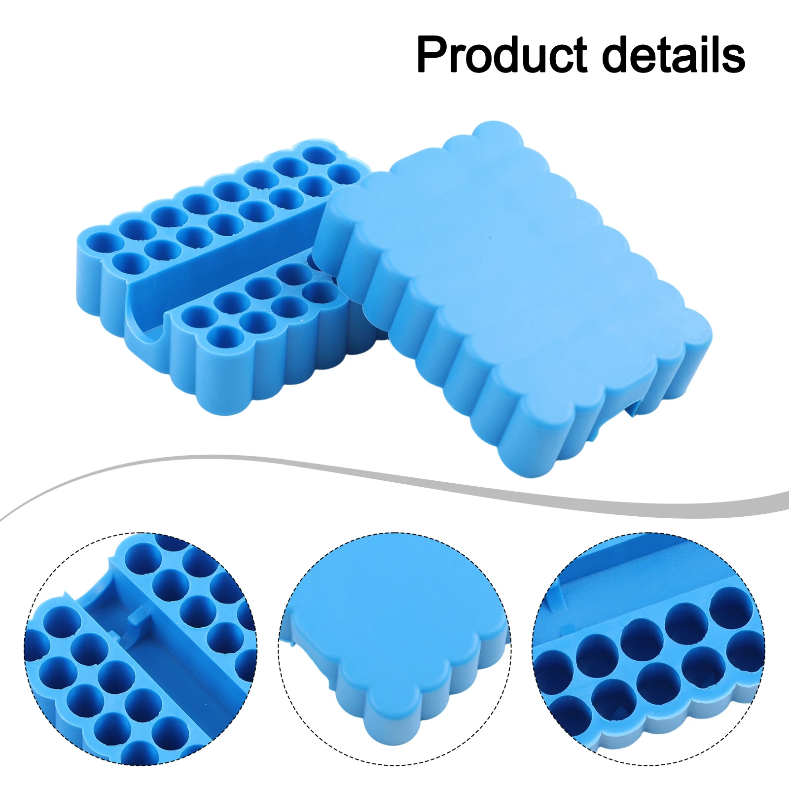 2 Pc Bit Holder 32-Holes Bit Hex Shank Organiser Screwdriver Bit Holder Drill For Storage Organiser For 6.35MM Shank Storage Box