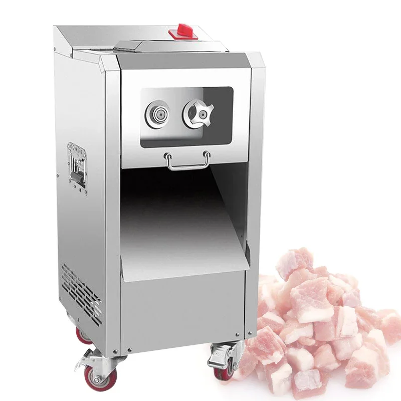 

Коммерческая мясорубка-слайсер из нержавеющей стали для дома и бизнеса, машина для нарезки мяса кубиками