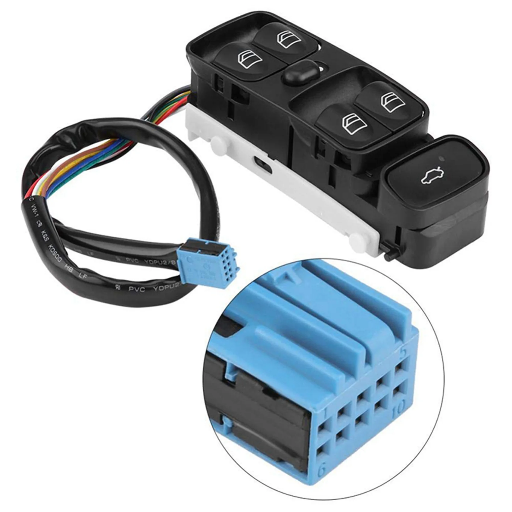 

Prominent 2X A2038200110 A2098203410 Power Control Window Switch Button For MERCEDES C CLASS W203 C180 C200 C220 A2038210679