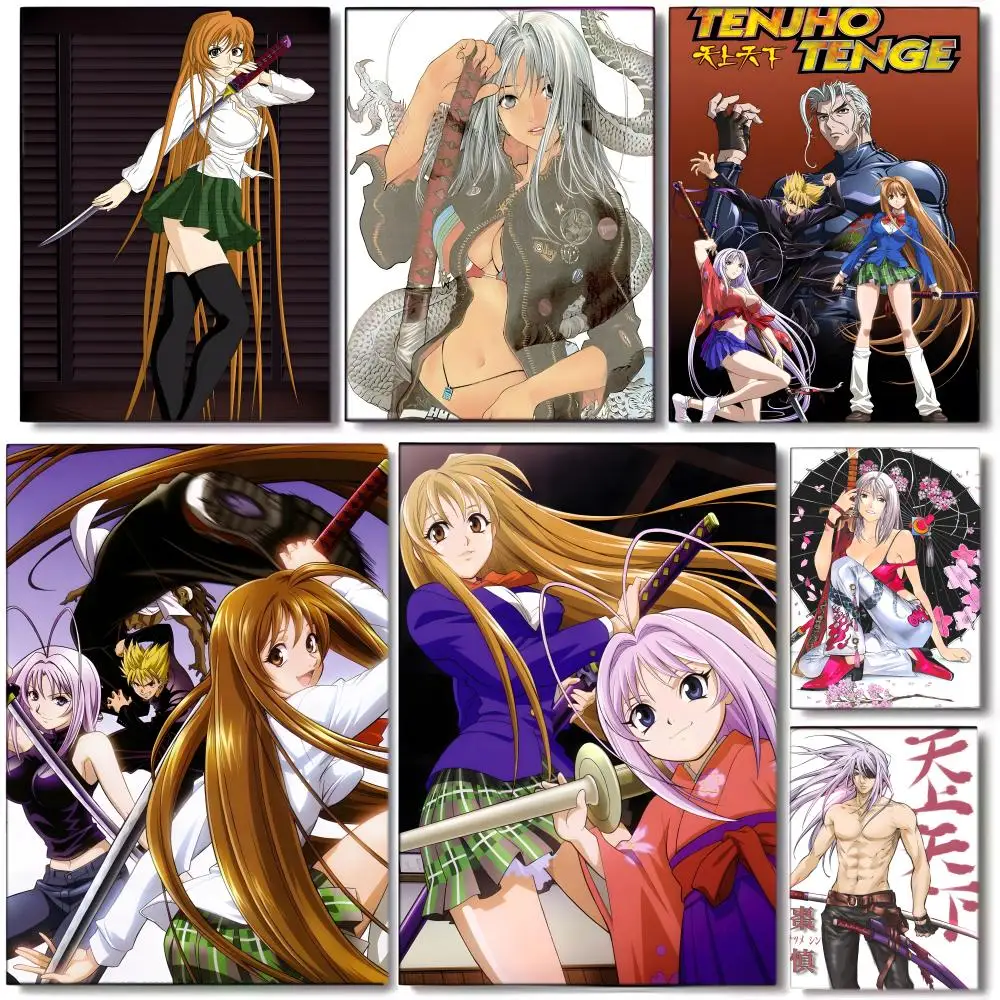 Póster de Anime T-Tenjho Tenge, arte impreso para pared, adecuado para sala de estar, dormitorio, bar, salón, decoración del hogar, regalo