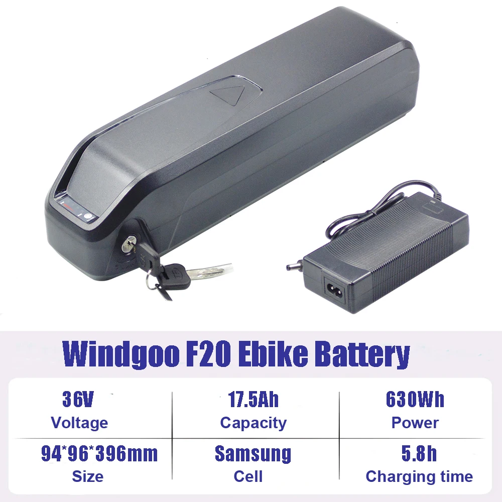 Verwijderbare Elektrische Fiets Batterij 36V 48V 13Ah 15Ah Lithium-ion Batterij voor Windgoo F5 F18 F20 Ebike